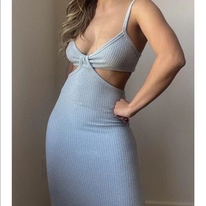 Midi cut out dress